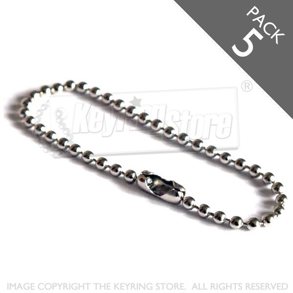Ball Chain - silver - PACK 5