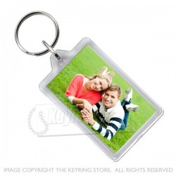 Rectangle Printed Promotional Keyring